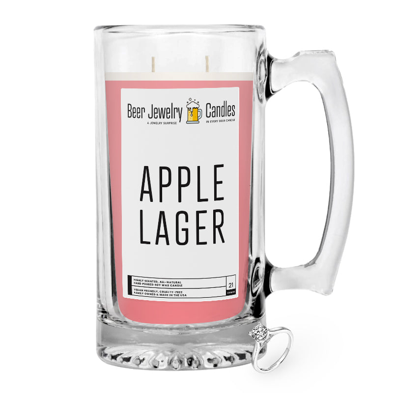 Apple Lager Beer Jewelry Candle