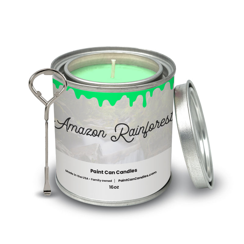 Amazon Rainforest - Paint Can Candles