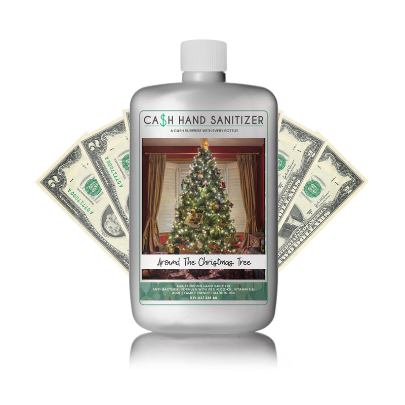 Around The Christmas Tree Cash Hand Sanitizer