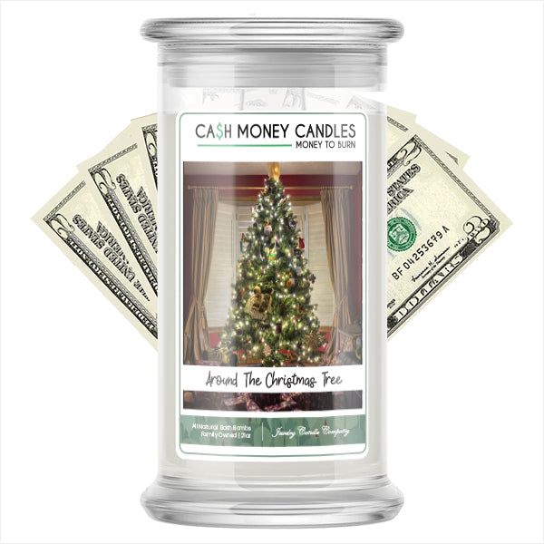 christmas tree candle with money inside Around The Christmas Tree Cash Money Candle