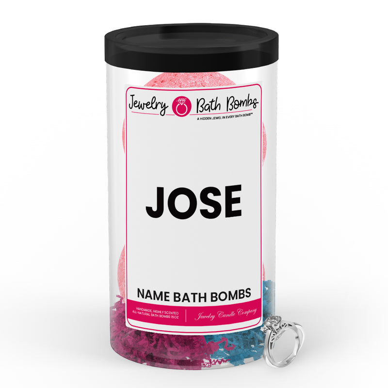 JOSE Name Jewelry Bath Bomb Tube