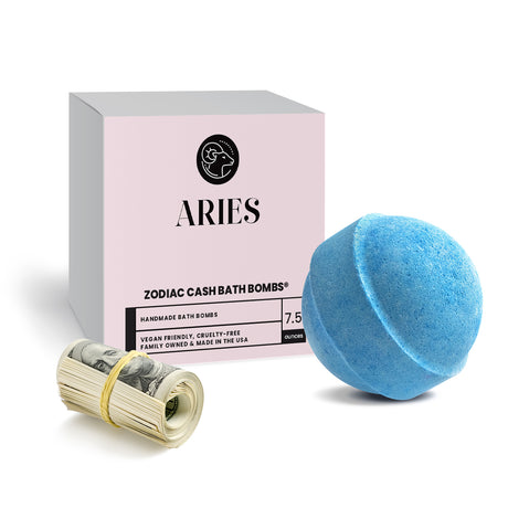 Aries Zodiac Cash Bath Bomb