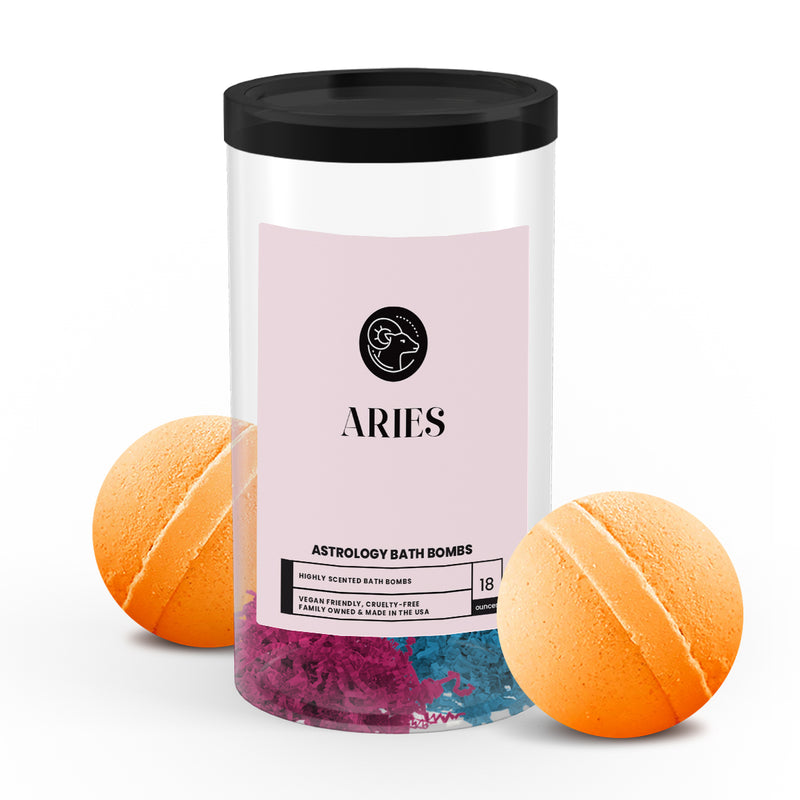 Aries Astrology Bath Bombs
