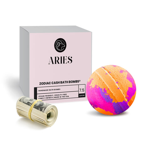Aries Zodiac Cash Bath Bomb