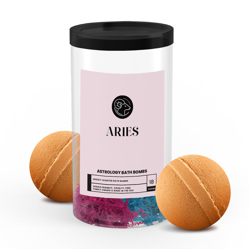 Aries Astrology Bath Bombs