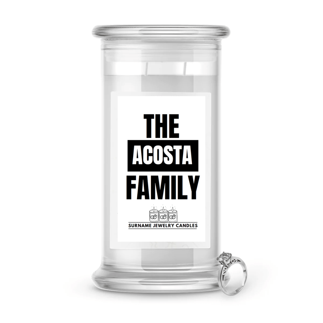 The Acosta Family | Surname Jewelry Candles