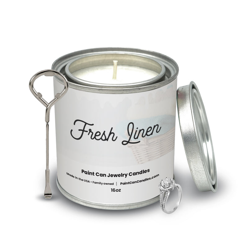 Fresh Linen - Paint Can Jewelry Candles
