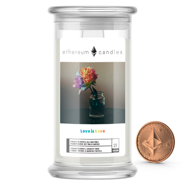 Love is Love Ethereum Candles