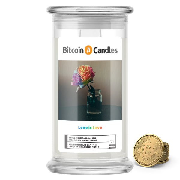 Love is Love Bitcoin Candles