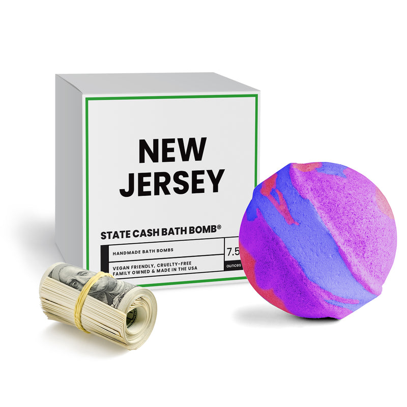 New Jersey State Cash Bath Bomb