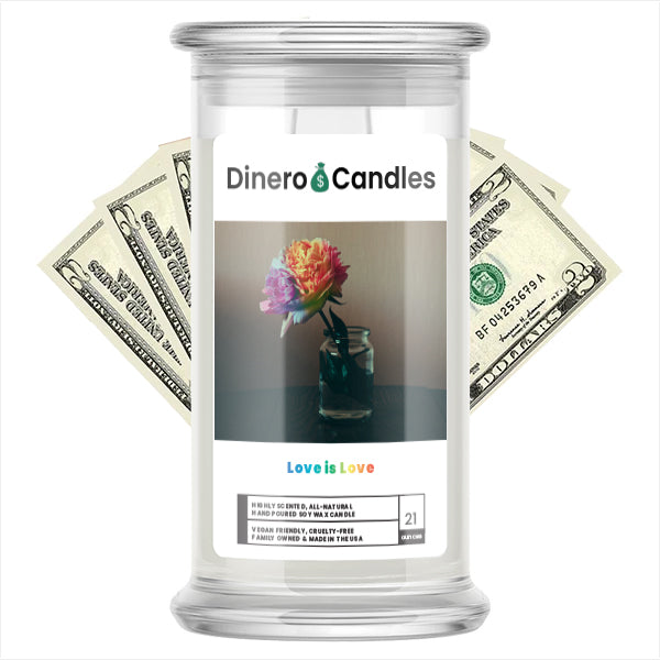 Love is Love - Dinero Candles