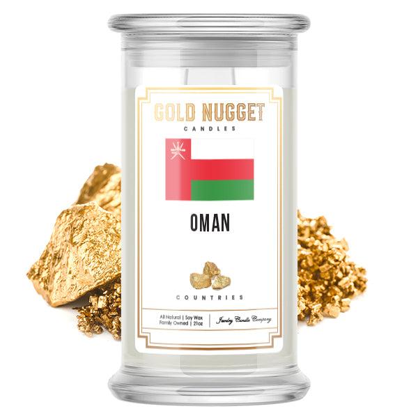 Oman Countries Gold Nugget Candles