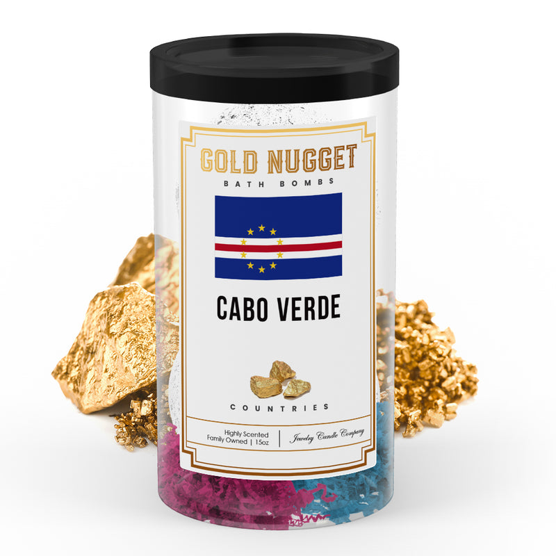 Cabo Verde Countries Gold Nugget Bath Bombs