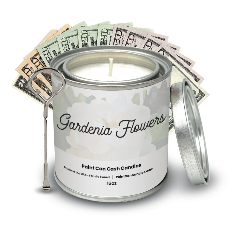 Gardenia Flowers - Paint Can Cash Candles