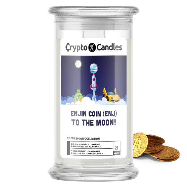 Enjin Coin (ENJ) To The Moon! Crypto Candles