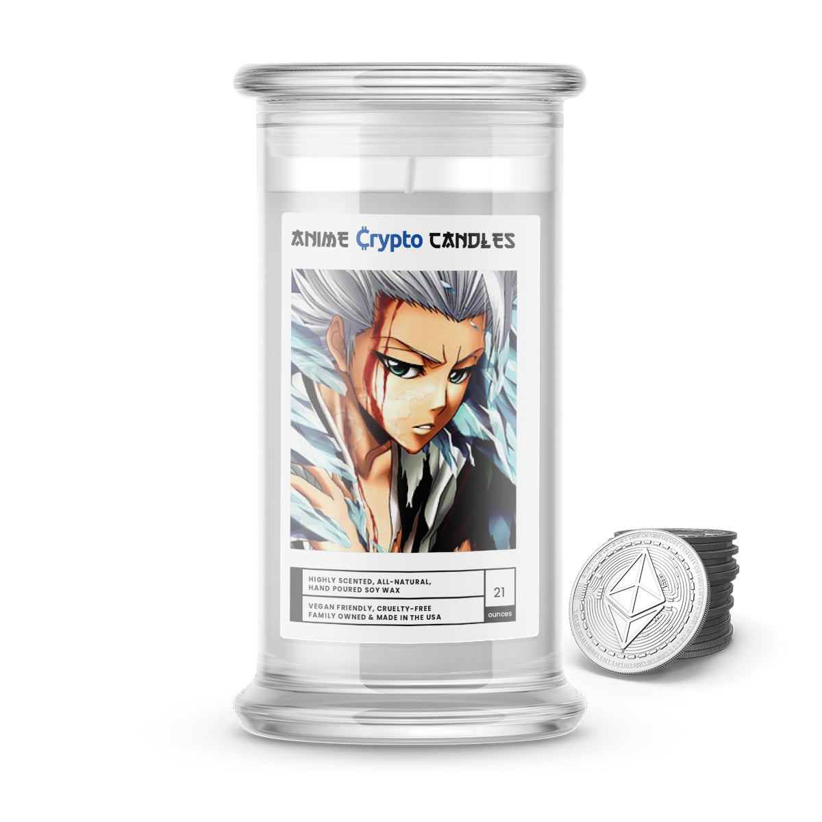 Hitsugaya, Toushirou (日番谷 冬獅郎) - Crypto Anime Candles