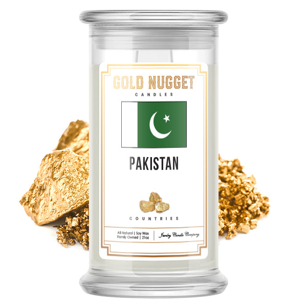 Pakistan Countries Gold Nugget Candles