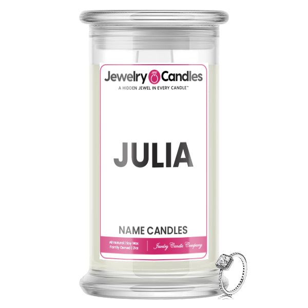 JULIA Name Jewelry Candles