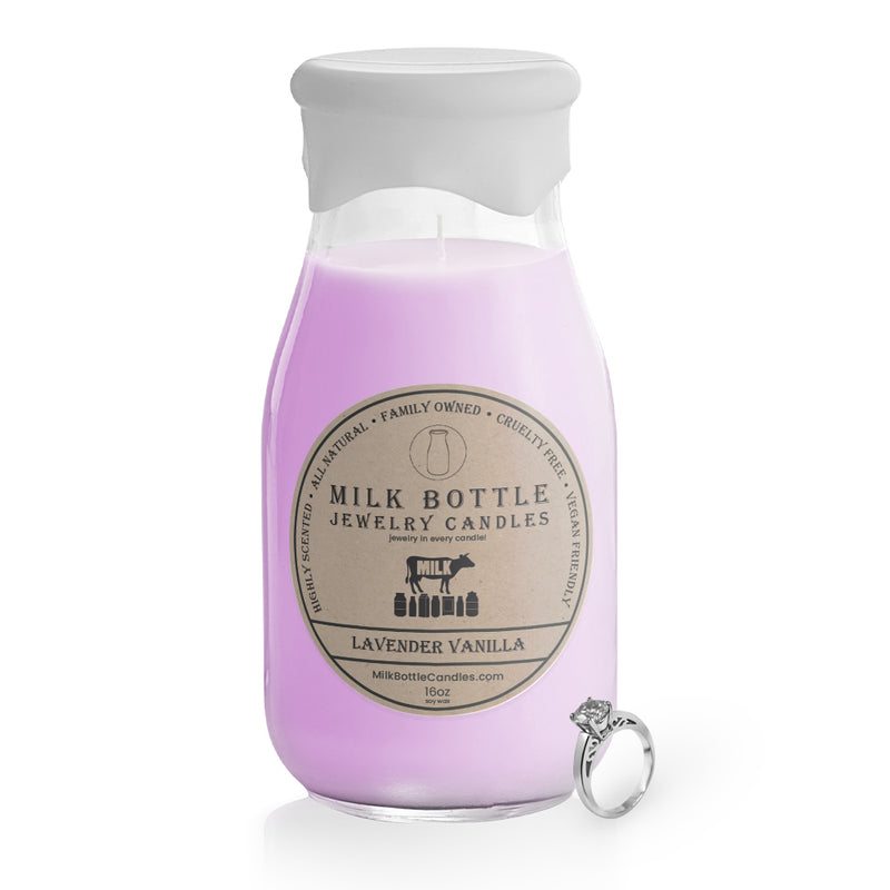 Lavender Vanilla - Milk Bottle Jewelry Candles
