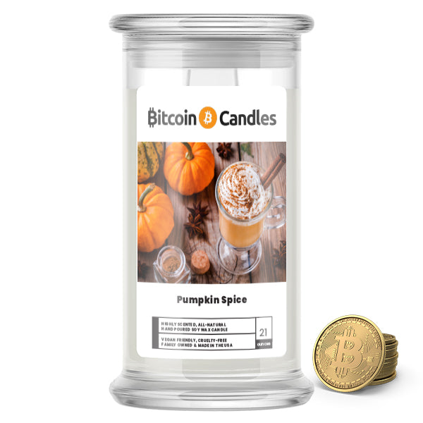 Pumpkin Spice Bitcoin Candles
