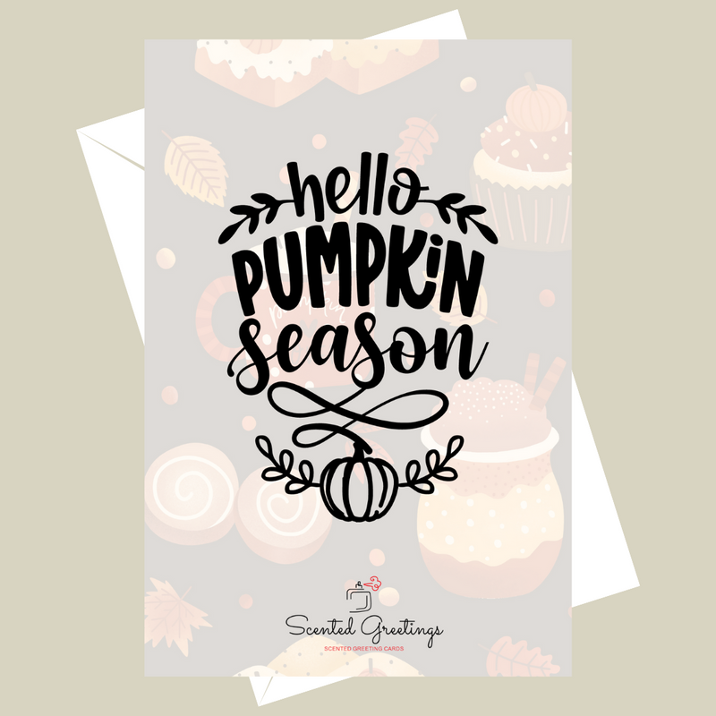 Hello Pumpkin season | Scented Greeting Cards