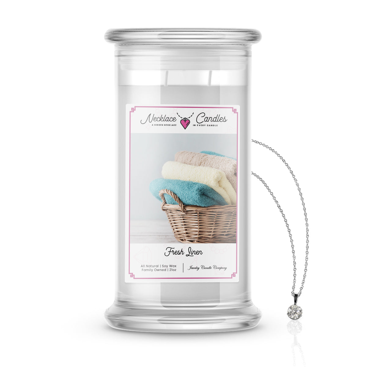 Fresh Linen | Necklace Candles
