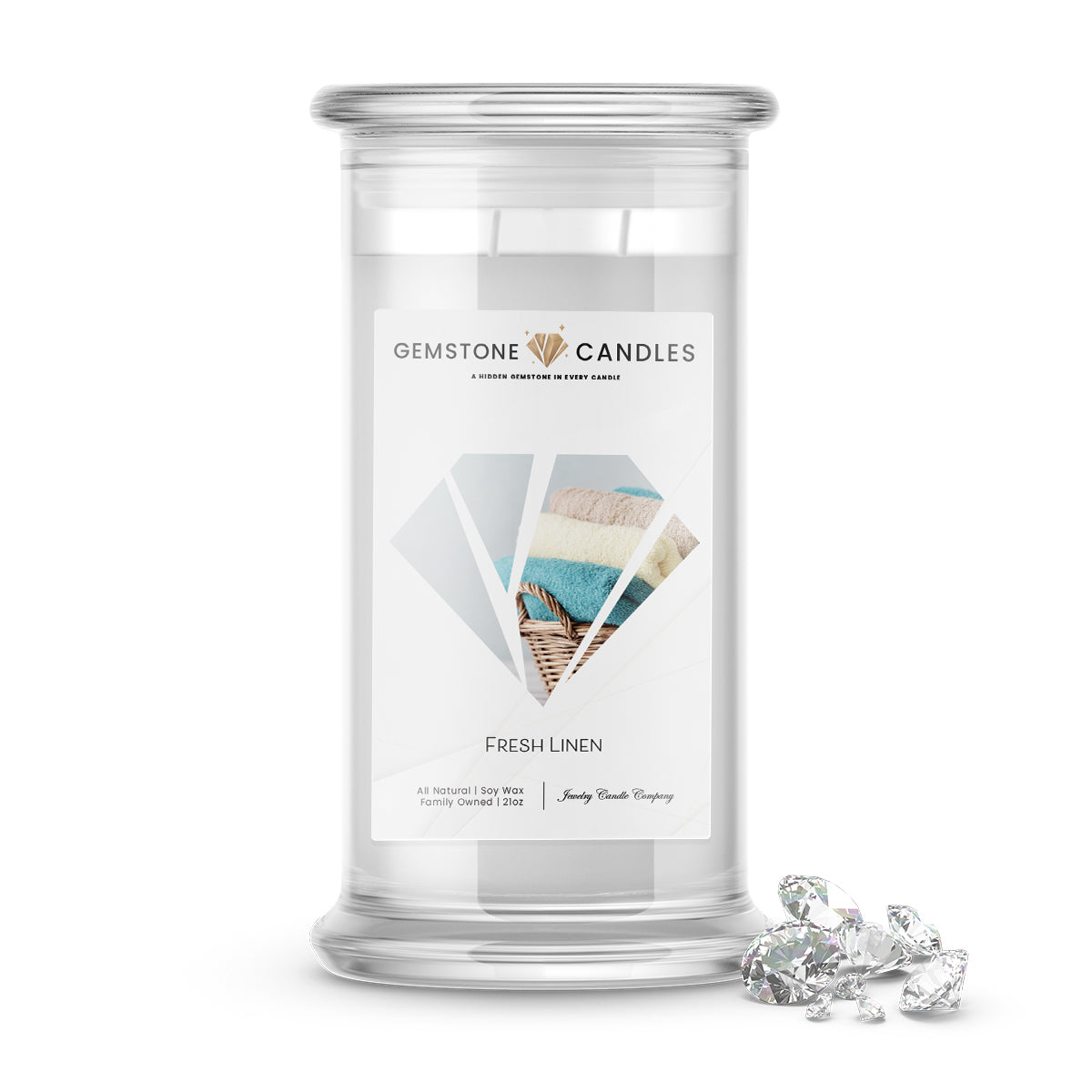 Fresh Linen | Gemstone Candles