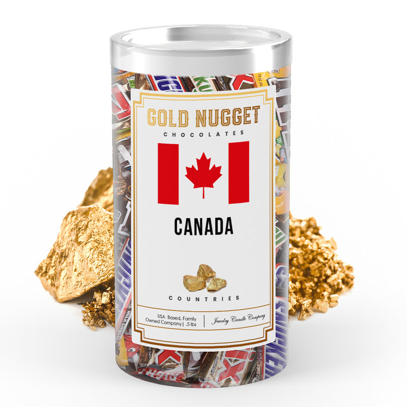 Canada Countries Gold Nugget Chocolates