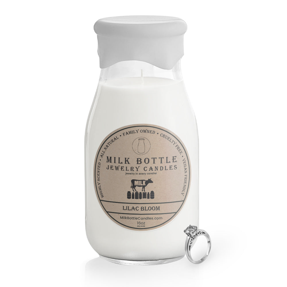 Lilac Bloom - Milk Bottle Jewelry Candles