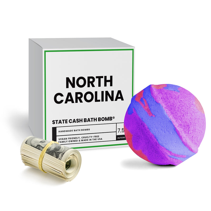 North Carolina State Cash Bath Bomb