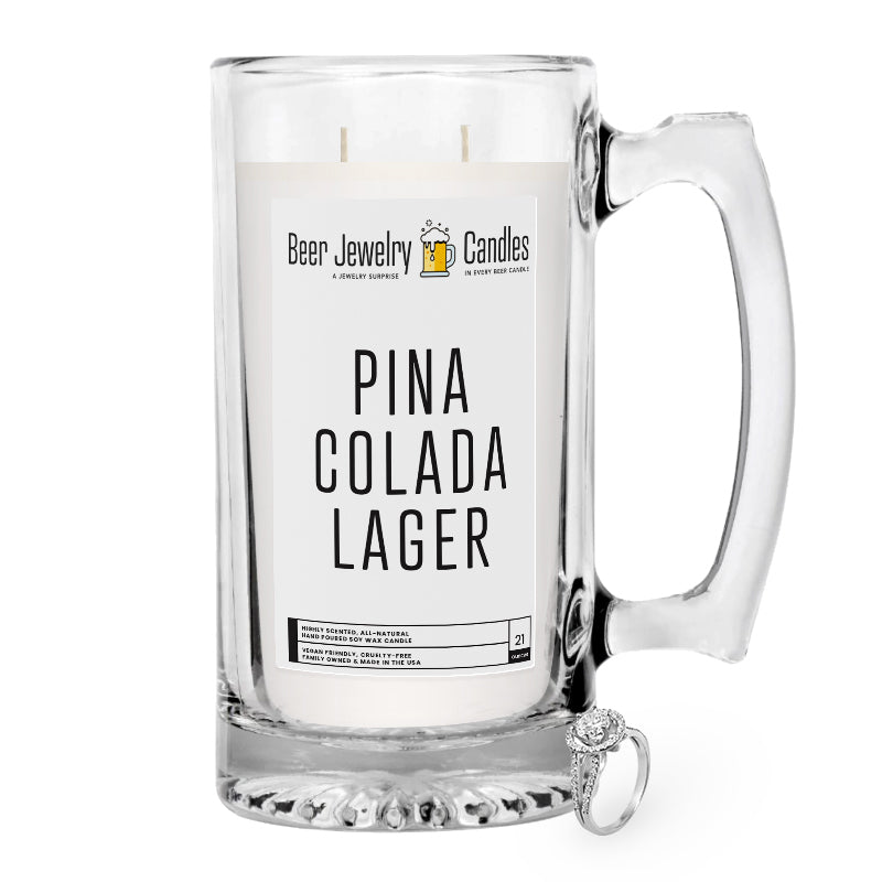 Pina Colada Lager Beer Jewelry Candle