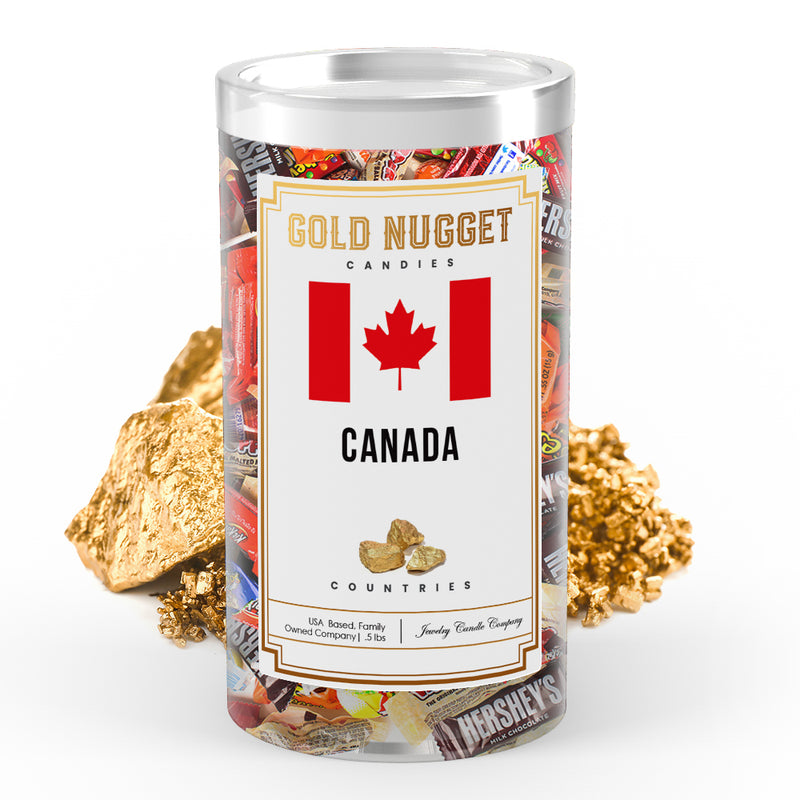 Canada Countries Gold Nugget Candy