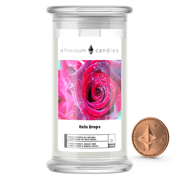 Rain Drops Ethereum Candles
