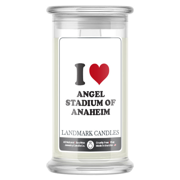 I Love ANGEL STADIUM OF ANAHEIM Landmark Candles