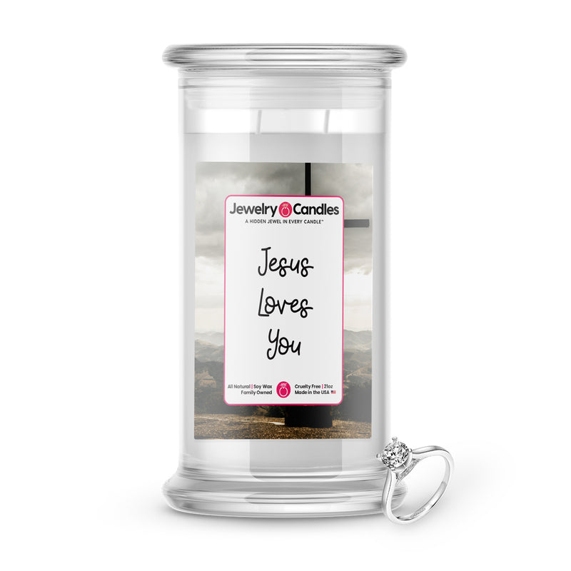 Jesus Loves You  Jewelry Candle