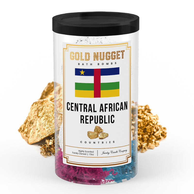 Central African Republic Countries Gold Nugget Bath Bombs