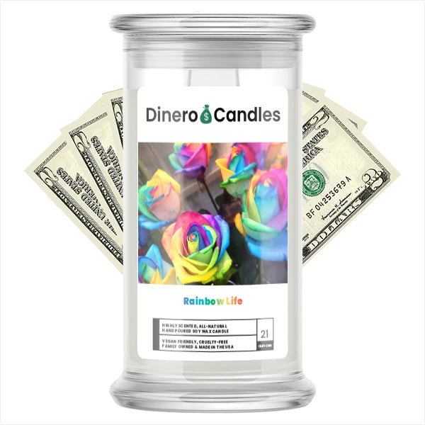Rainbow Life - Dinero Candles
