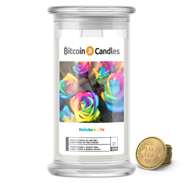 Rainbow Life Bitcoin Candles
