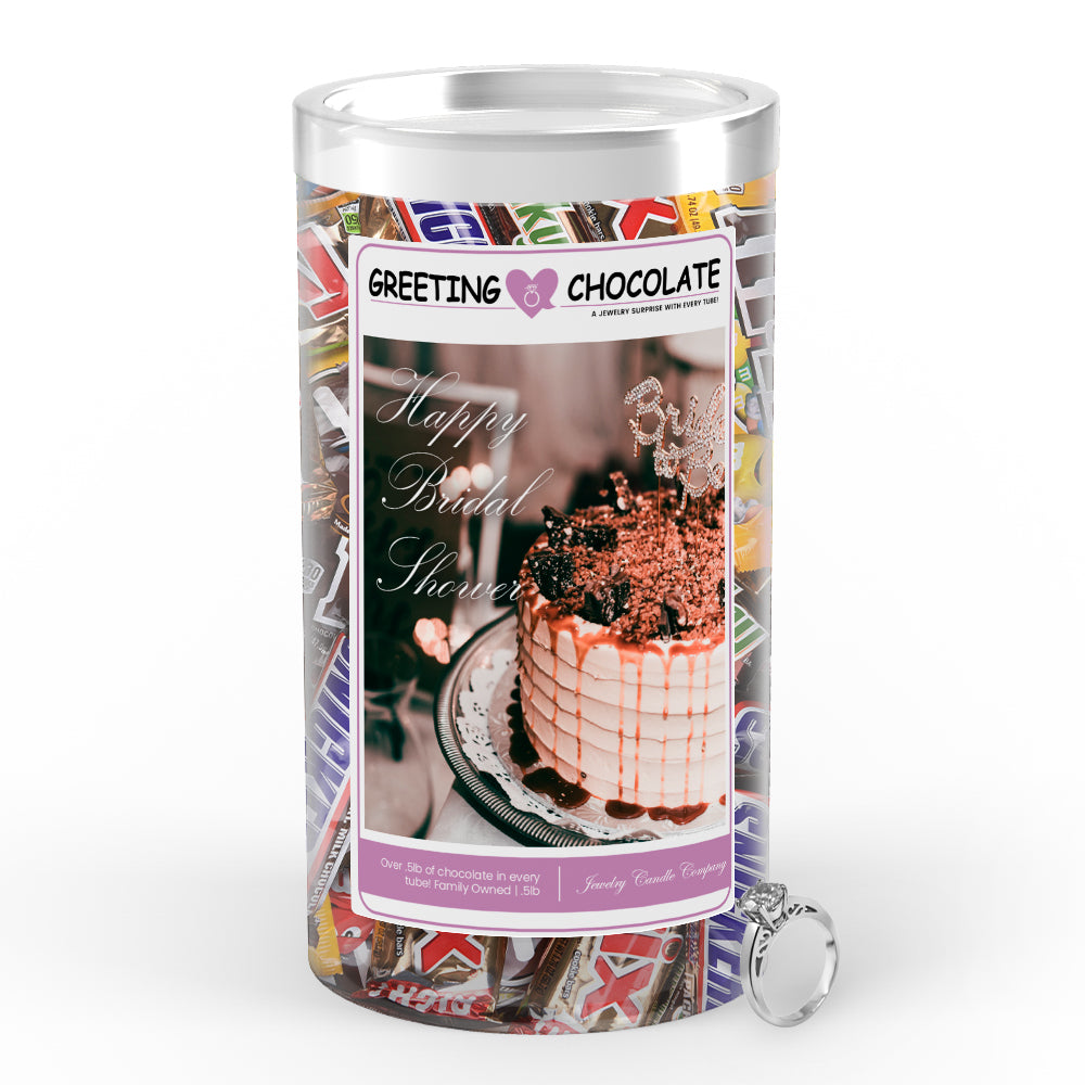Happy Bridal Shower Greetings Chocolate