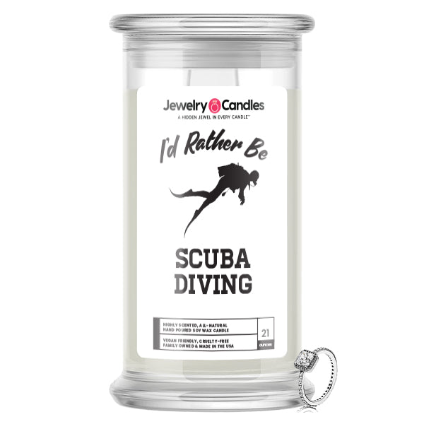 I'd rather be Scuba Diving Jewelry Candles