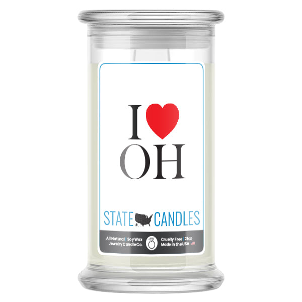 I Love OH State Candles