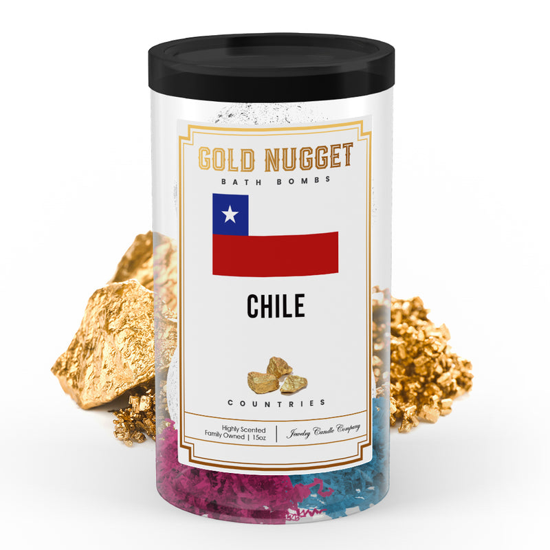 Chile Countries Gold Nugget Bath Bombs