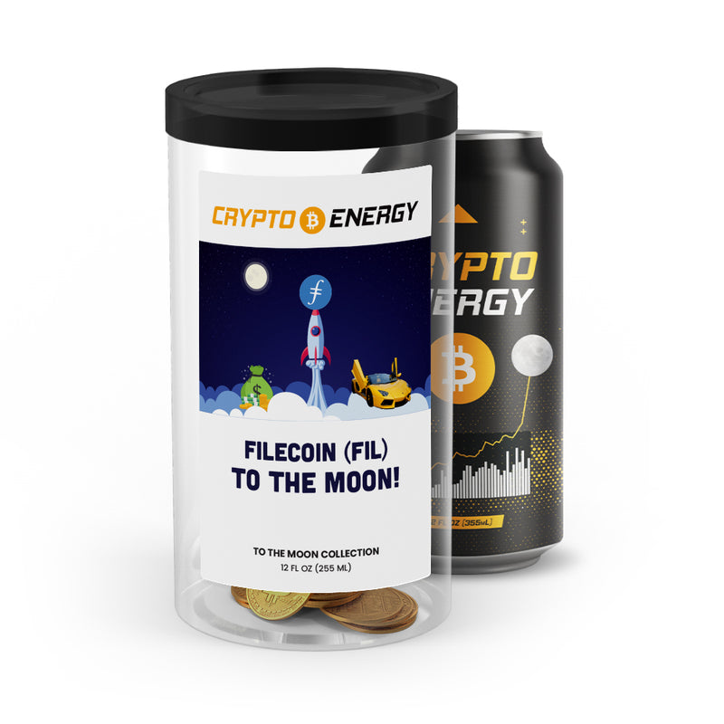 Filecoin (FIL) To The Moon! Crypto Energy Drinks