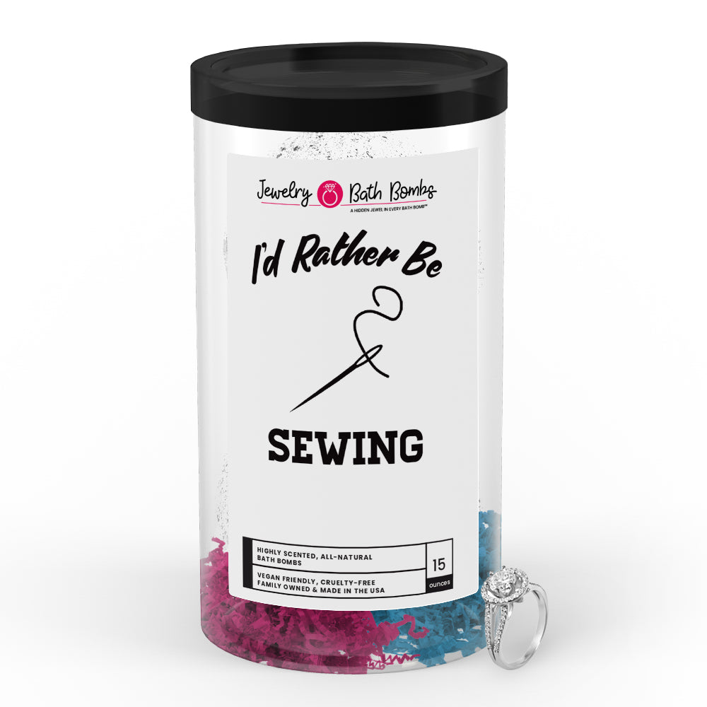 I'd rather be Sewing Jewelry Bath Bombs