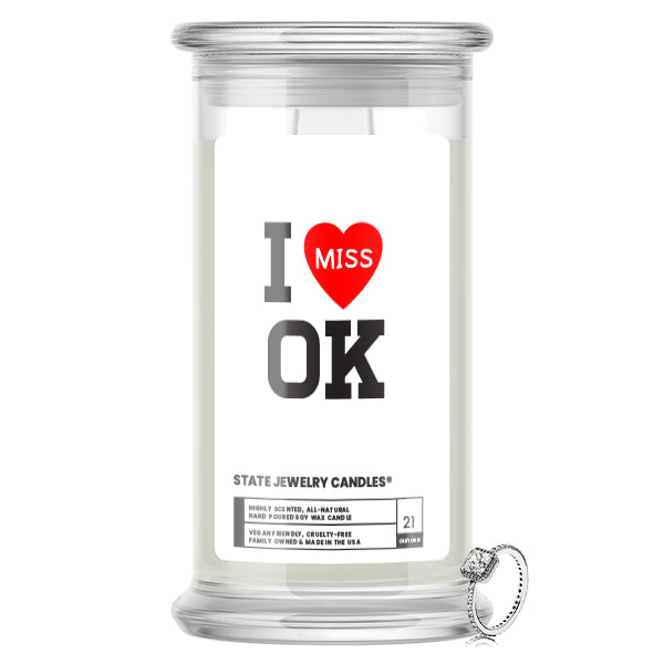 I miss OK State Jewelry Candle