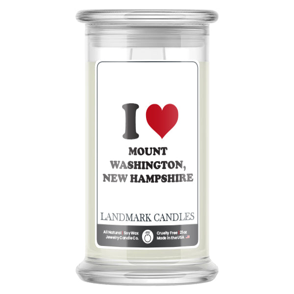 I Love MOUNT WASHINGTON, NEW HAMPSHIRE Landmark Candles