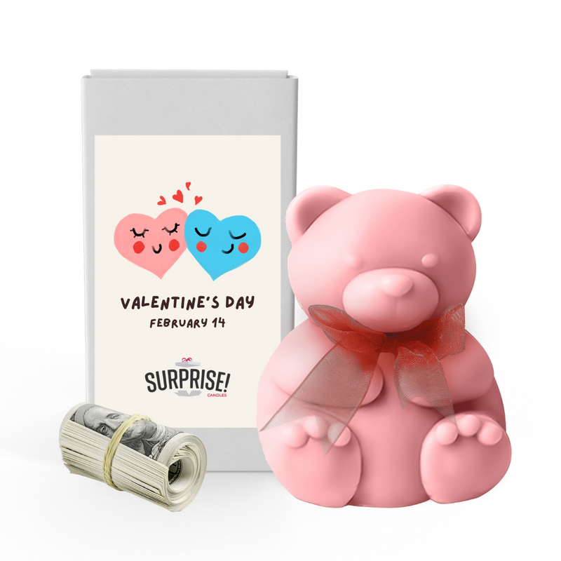 Valentine's Day February 14 | Valentines Day Surprise Cash Money Bear Wax Melts