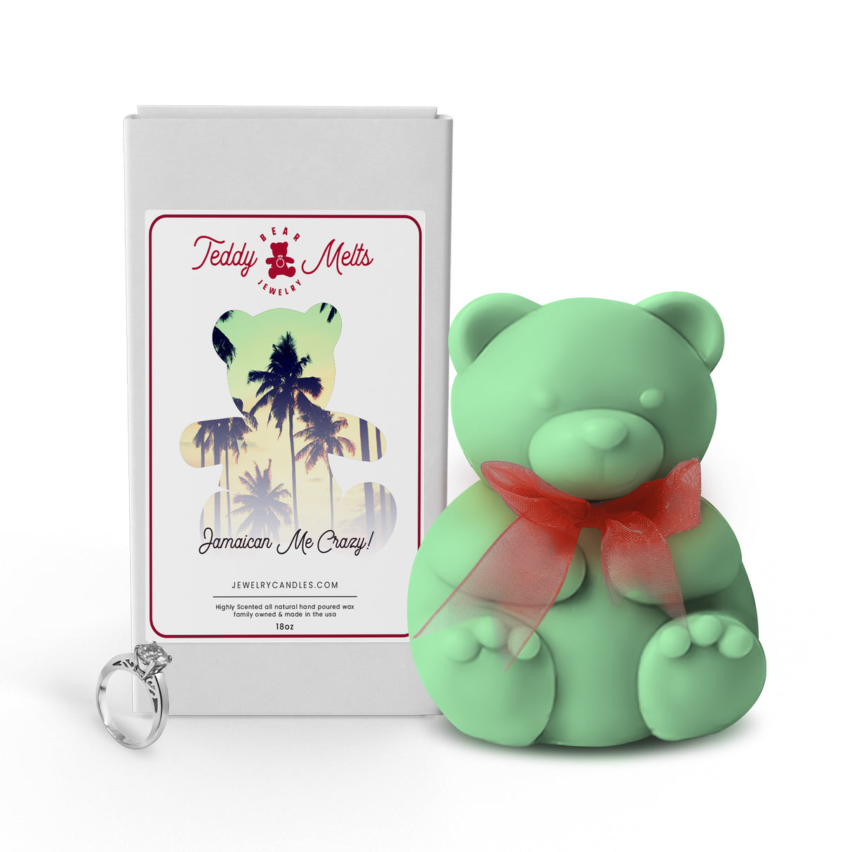 Jamaican Me Crazy! GIANT Teddy Bear Jewelry Wax Melts