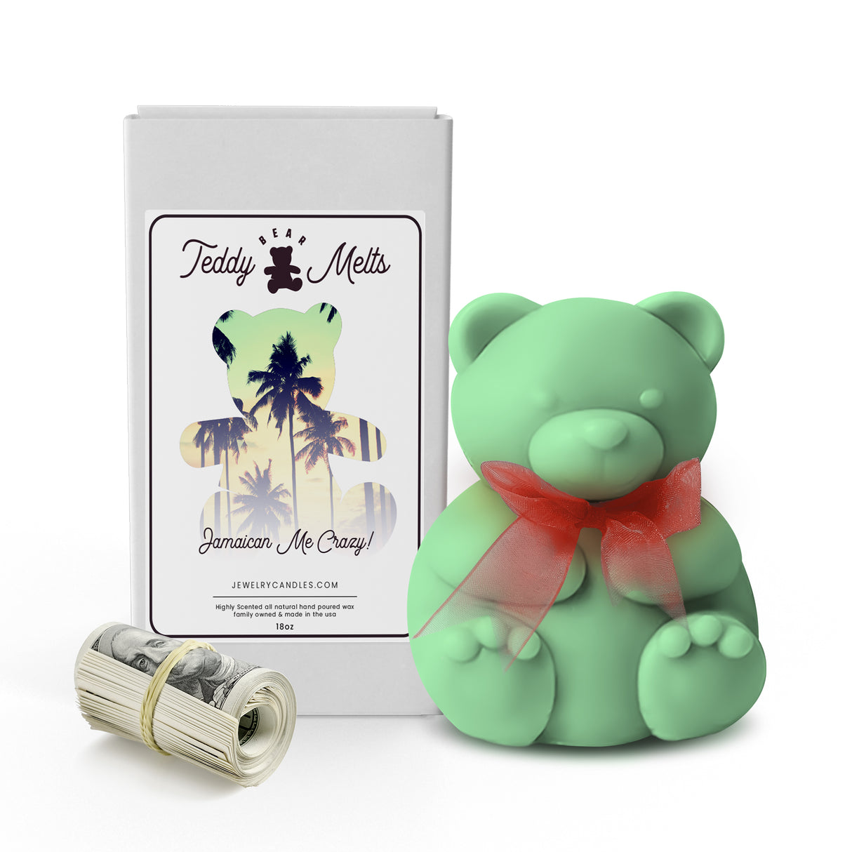 Jamaican Me Crazy! Cash Money GIANT Teddy Bear Wax Melts