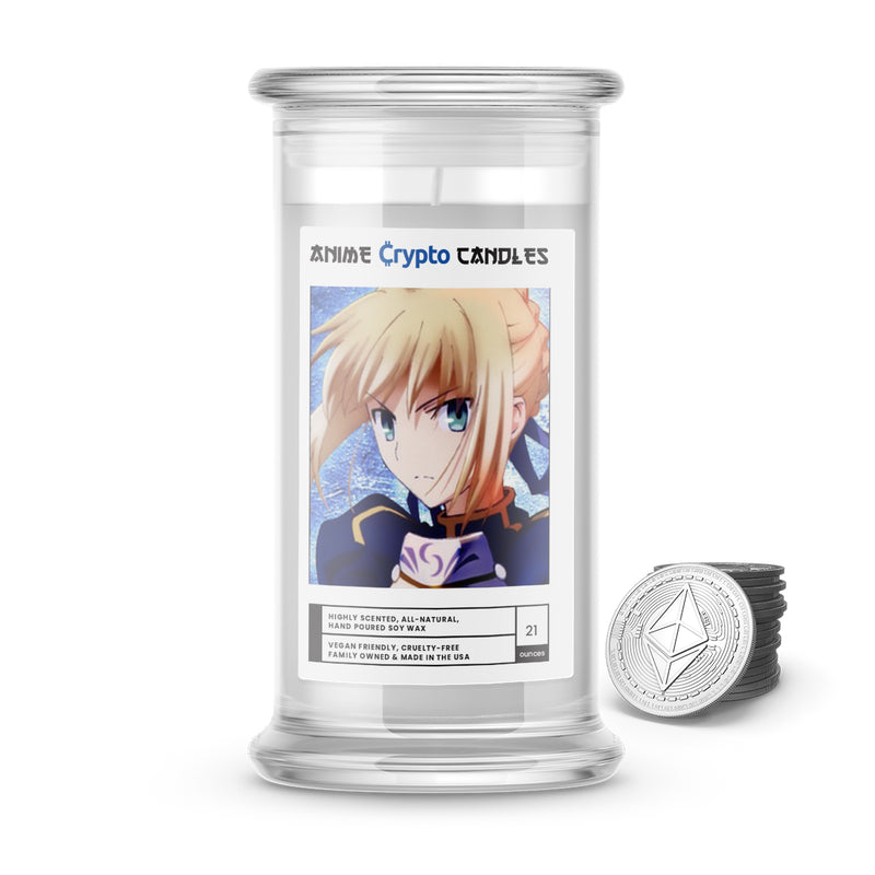 Saber (セイバー) - Crypto Anime Candles